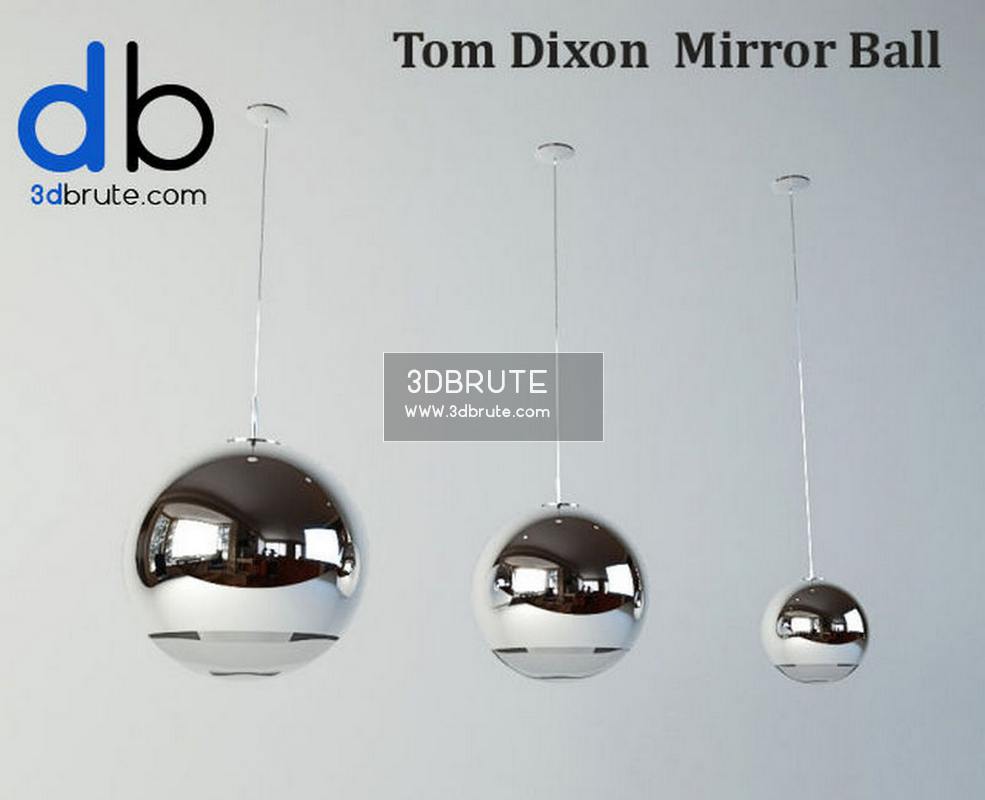 Tom Dixon Mirror Ball Ceiling Light 199 3dmodel 3dbrute