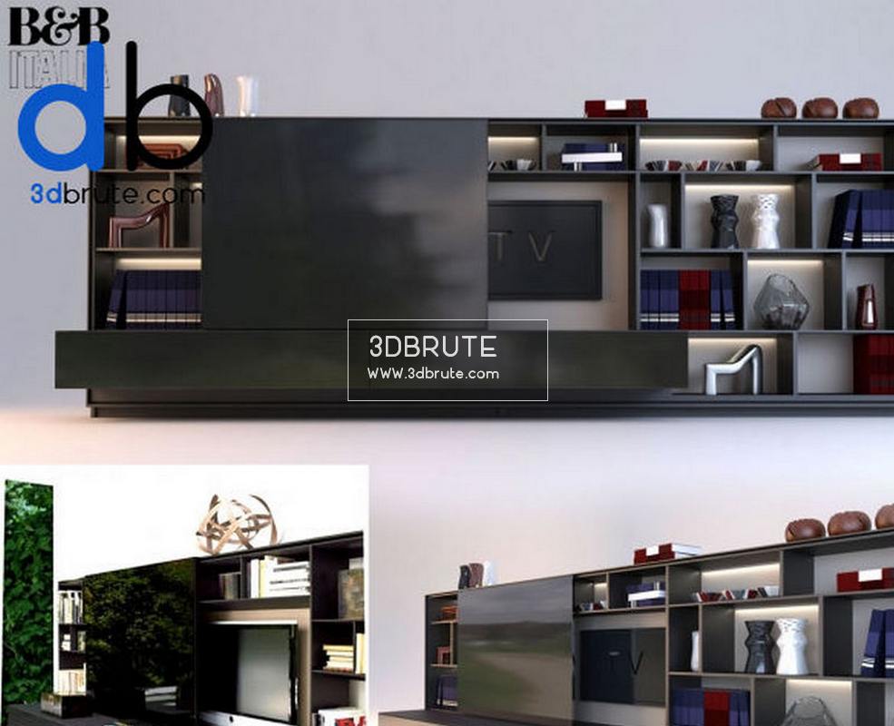 Tv Shelf Tv Stands Download 3d Models Free 3dbrute