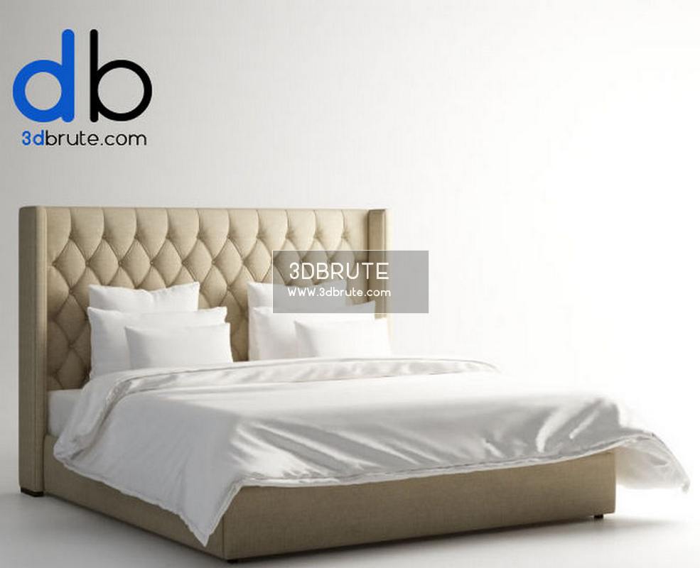 Manhattan King Size Bed 201 001 F01 3d Models Free 3dbrute Model Size 32 Mb