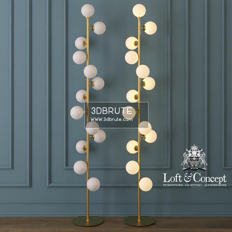 Torsher Bubble Stik Cold Floor Lamp 202 3dmodel