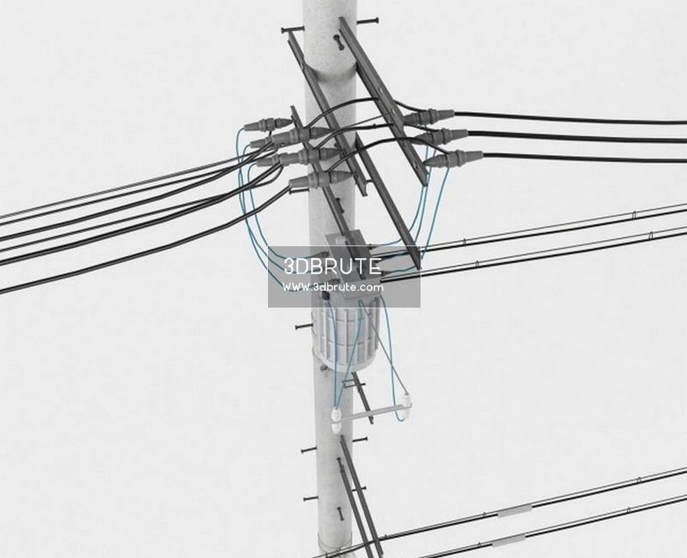 Power Poles Download 3d Models Free 3dbrute