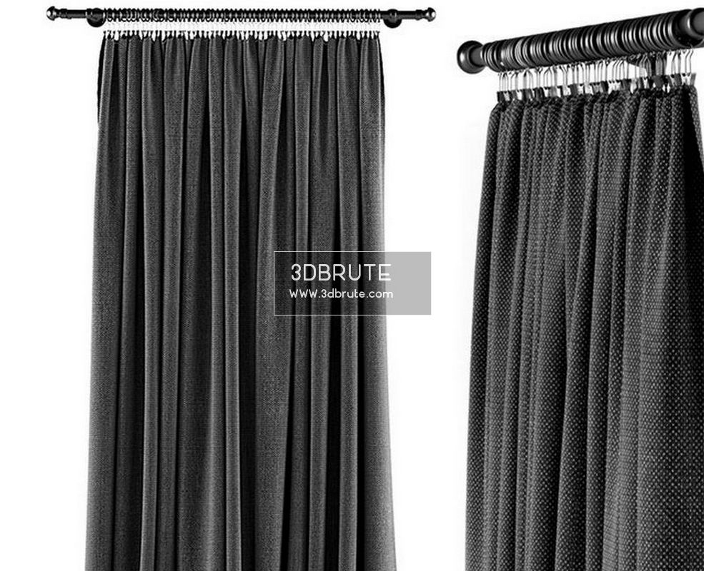 Window Curtain 3d Model Free Download