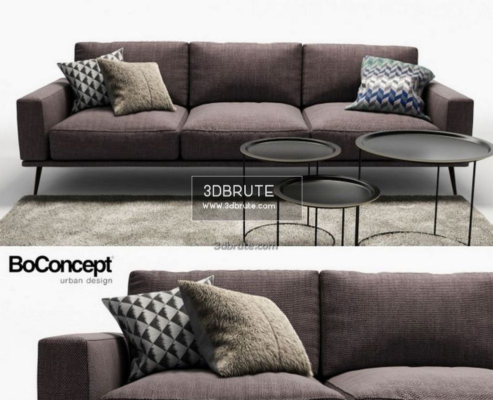 375 Boconcept Sofa Download 3d Models Free 3dbrute