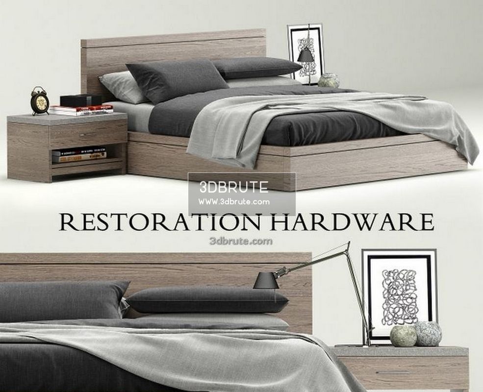 Restoration Hardware Bed 3dmodel Download 3d Models Free
