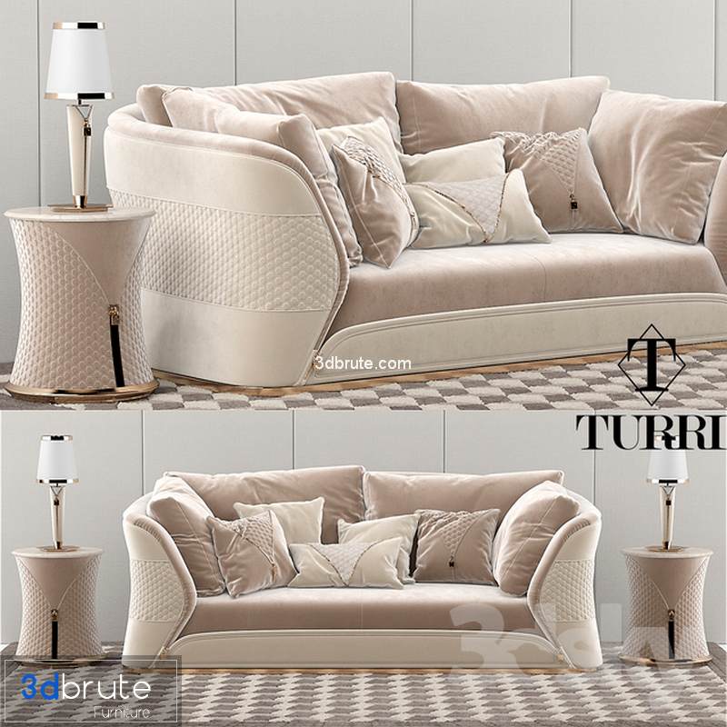 Turri Vogue Sofa Set Model Brute Turri Vogue Sofa Set Model